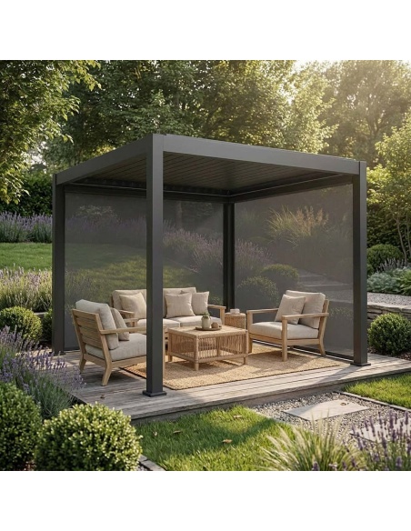 Manual Zip Screen x Lyra T6 - Chiusura ZIP per pergola bioclimatica