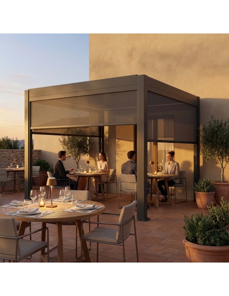 Manual Zip Screen x Lyra T6 - Chiusura ZIP per pergola bioclimatica