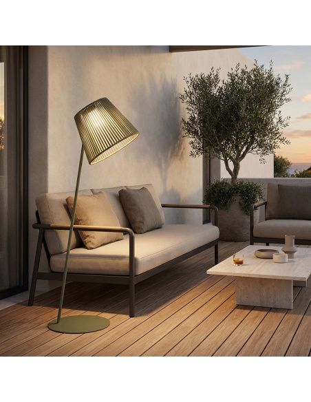 Ropelle: Designer Solar Outdoor Lamp 63 in