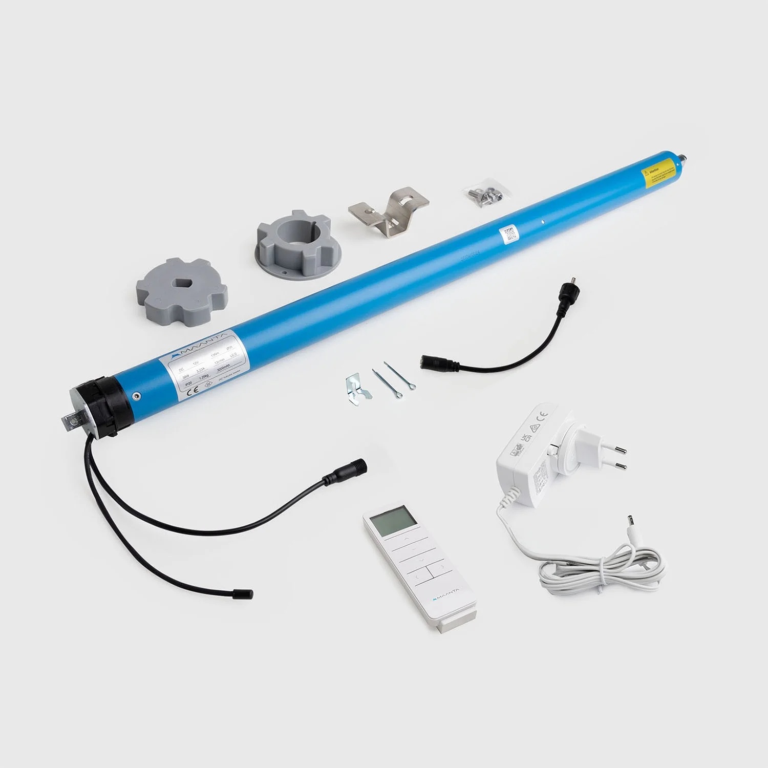Motor + 12v charger + remote control for Maanta outdoor roller shades