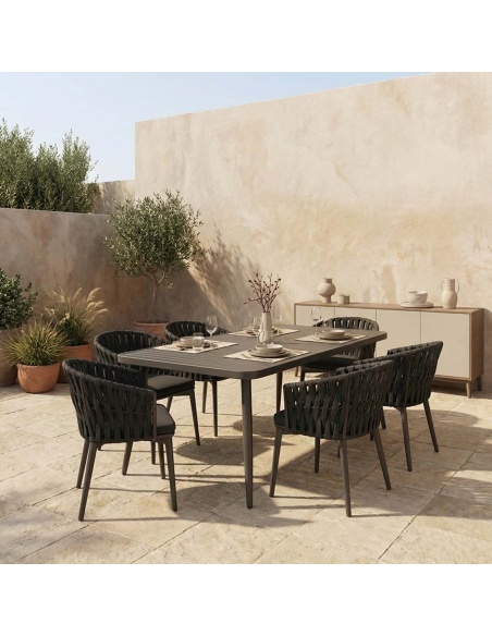 Conviva: Aluminum Outdoor Dining Table
