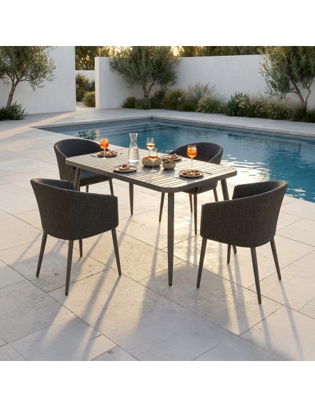 Conviva: Aluminum Outdoor Dining Table