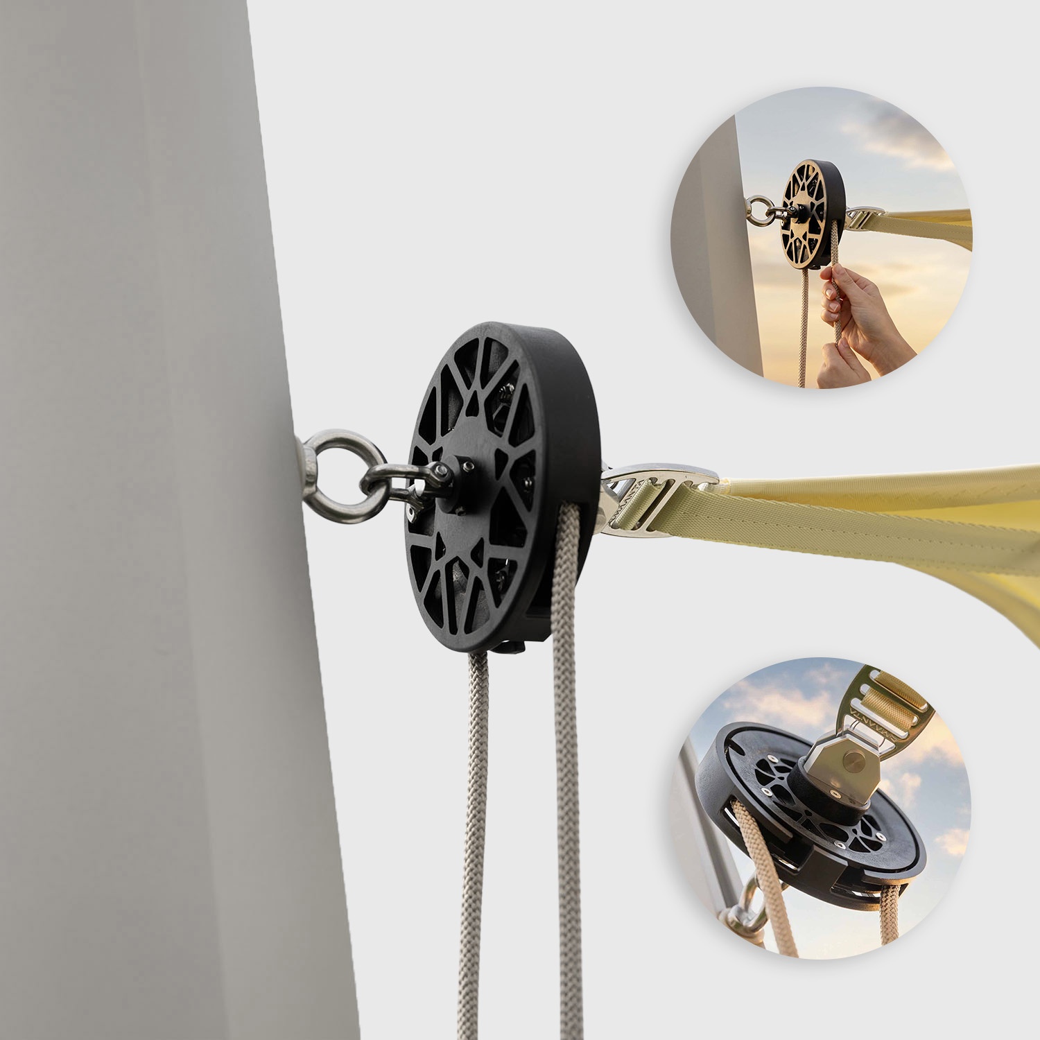 EZ Furl: Universal Retractable System for Shade Sails