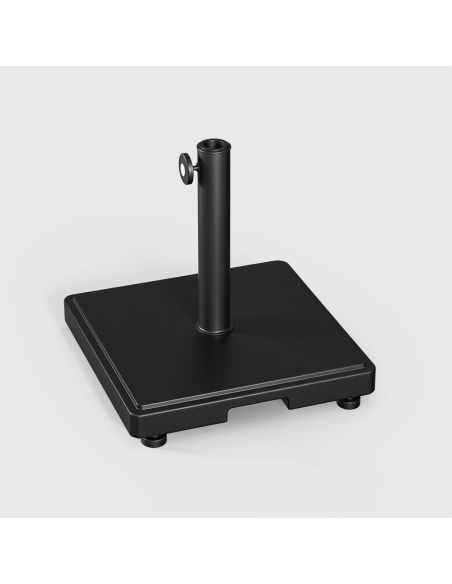 Square Patio Umbrella Base Concrete 44 lbs - Compatible with Klika and Lybra
