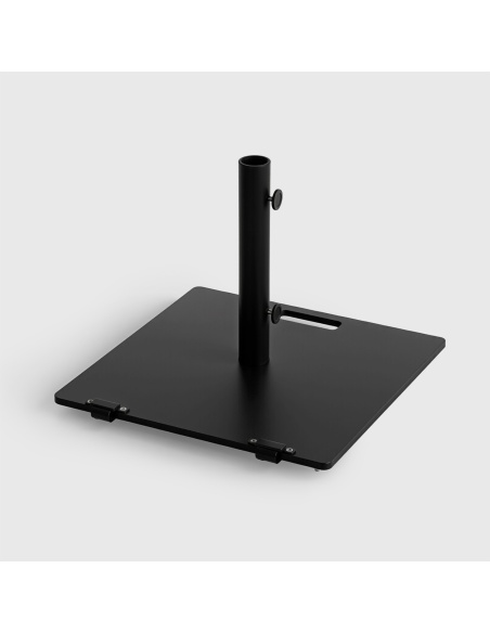 Square Patio Umbrella Base Steel 55 lbs - Compatible with Klika and Lybra