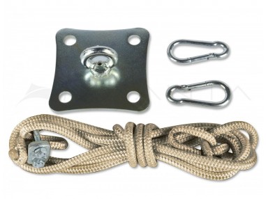 SimplE wall anchor kit for shade sails - nautical rope