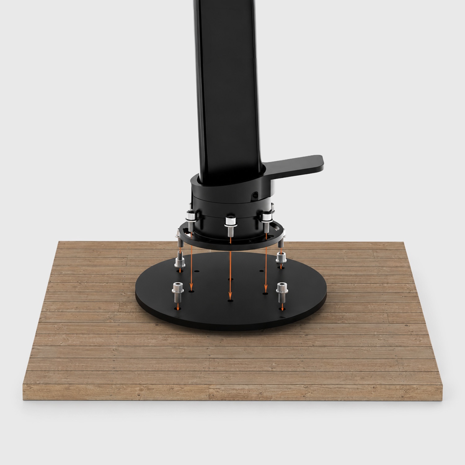 Wood Deck Anchoring Plate - Compatible with Auriga, Cygnus Family and Hydrus