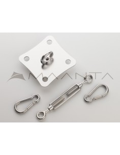 Kit Anchor Wall Mountings With Tensioner SimplE - INOX o Galvanized Steel