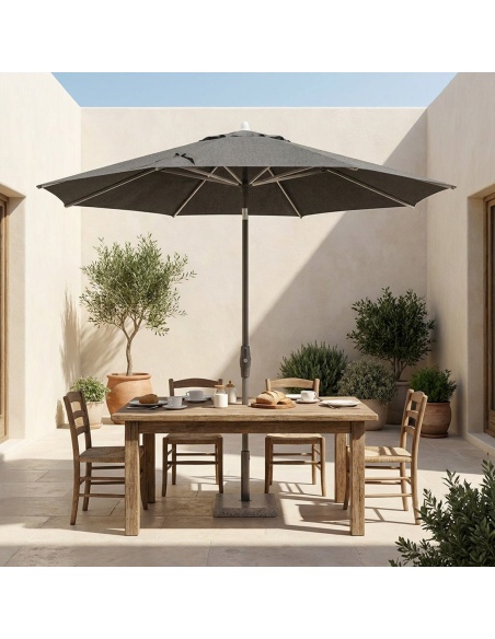 Lybra: Tilting Center Pole Patio Umbrella with EquiTilt® Technology