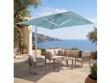 Cygnus: Cantilever Side-Arm Push-Open Patio Umbrella