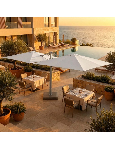 Cygnus Duo: Double Cantilever Umbrella