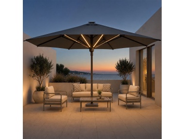 Hydrus: Professional Center-Pole Umbrella 16'5"×16'5" and Ø19'8"