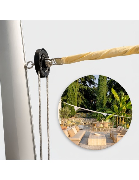 EZ Furl: Universal Retractable System for Shade Sails
