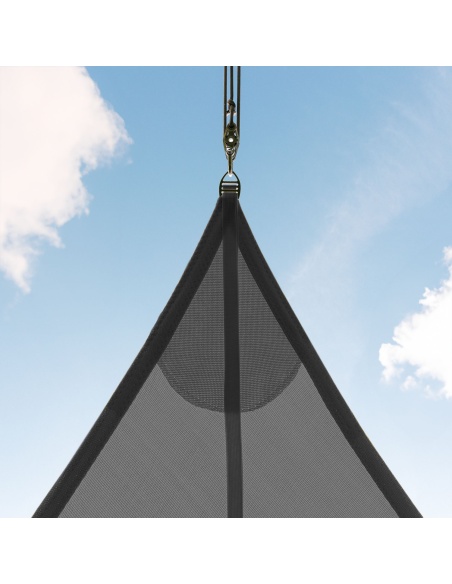 EZ Breez Furl Breathable: Shade Sail with Manual Furler in 90 Sec