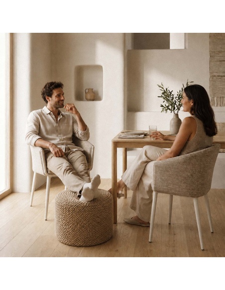 Thyrea: Woven Outdoor Pouf, Designed by Maanta