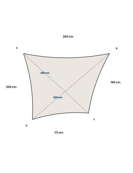 Solaria breathable - our best radial cut shade sail