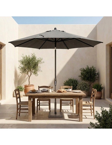 Lybra: Tilting Center Pole Patio Umbrella with EquiTilt® Technology