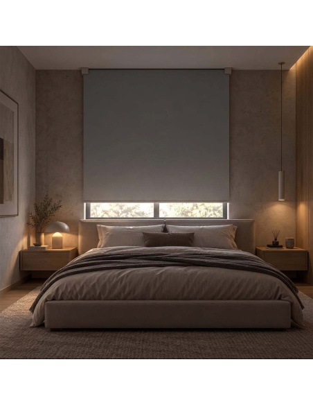 Custom Blackout Roller Shade, Kyma Blend Blackout