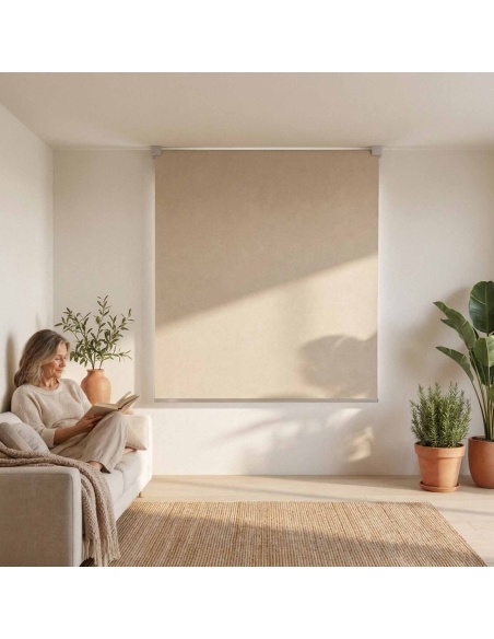 Custom Blackout Roller Shade, Kyma Blend Blackout