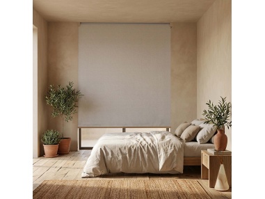 Indoor Blackout Roller Shade, Recta Canvas Blackout