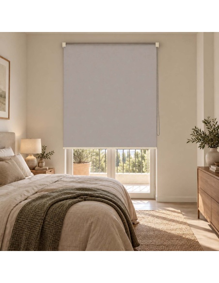 Indoor Blackout Roller Shade, Recta Canvas Blackout