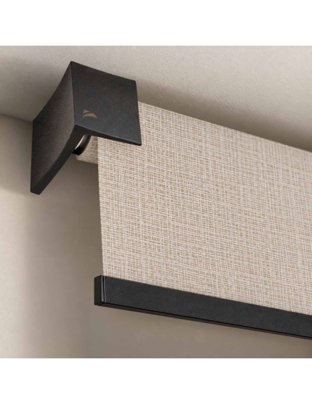 Custom Blackout Roller Shade, Kyma Canvas Blackout