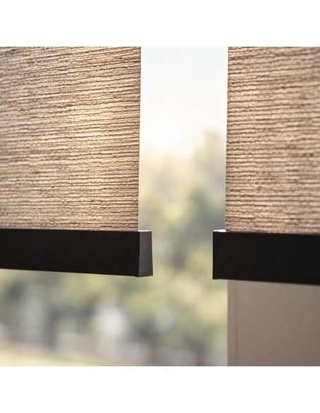 Indoor Light-Filtering Roller Shade with Cotton, Recta Earth