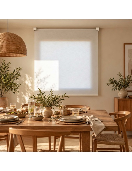 Custom Light-Filtering Roller Shade, Kyma Horizon