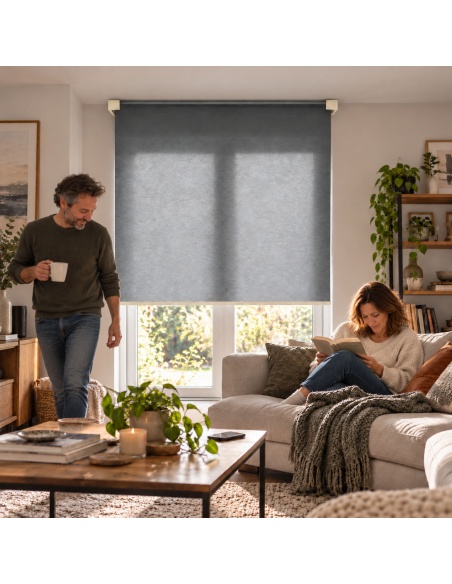 Custom Light-Filtering Roller Shade, Kyma Horizon