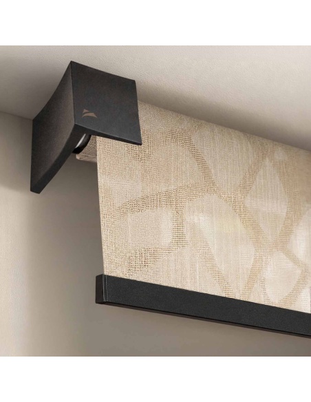 Custom Roller Shade with Diamond Pattern, Kyma Diamond