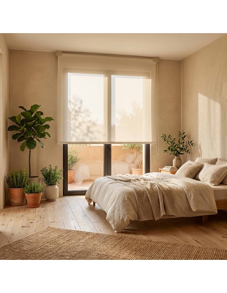 Indoor Sheer Roller Shade, Recta Satin