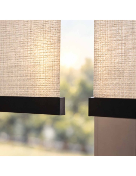 Custom Sheer Roller Shade, Kyma Satin