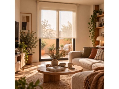 Custom Kyma Motorized Sheer Indoor Roller Shade
