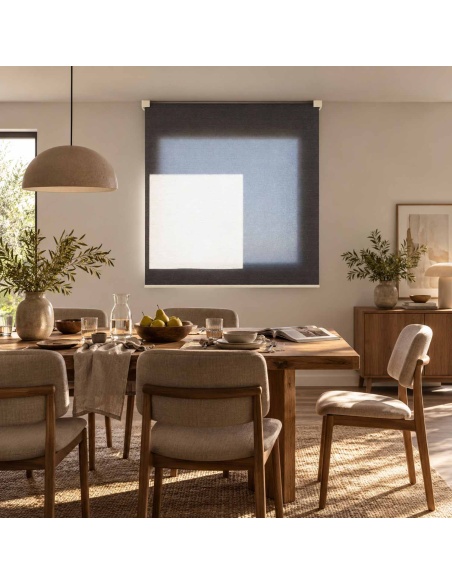 Custom Kyma Motorized Light-Filtering Indoor Roller Shade