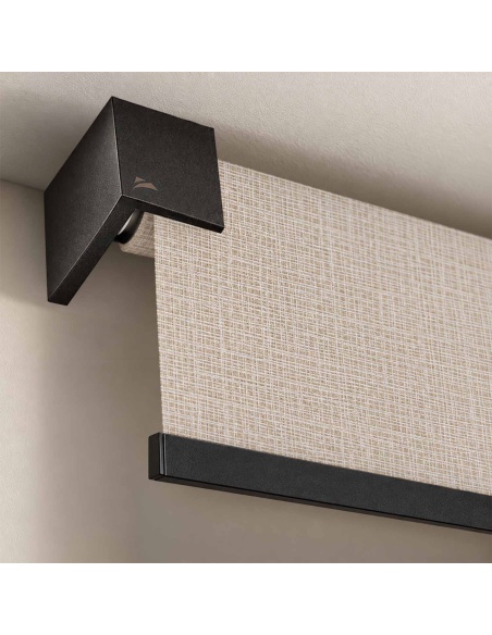 Indoor Battery-Powered Motorized Blackout Shade, Recta