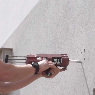 chemical anchor for wall plates