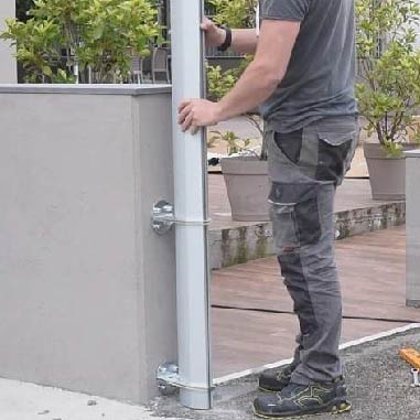 Perimeter walls, robust and at least 45cm high