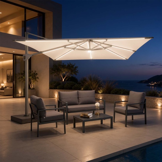 https umbrellas for patios ABCCANOPY Cantilever Patio Umbrella Double Top Round Umbrella Specific Uses For Product Outdoor Patio Umbrellas | Maanta