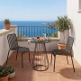 Plaka - The outdoor bistro table with an iron rod frame